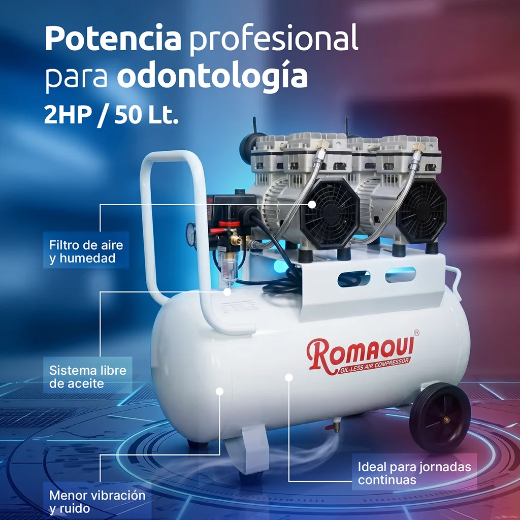 Compresora Romaqui 50 Litros - Imagen 2